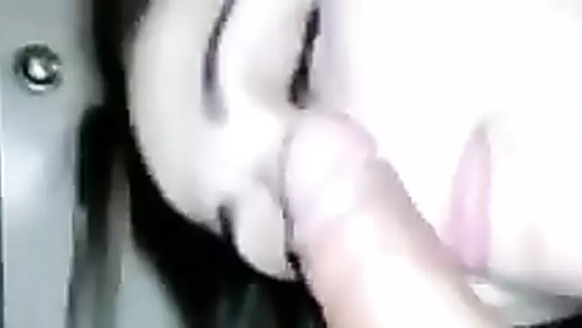 A girl gives a nice blowjob to her Kyrgyz friend