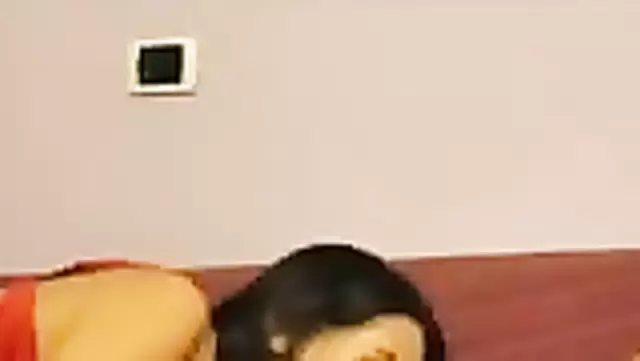 Busty Kyrgyzstani gives a blowjob to her lover